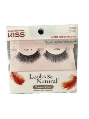 KISS Flirty Tapered End False Eyelashes Lightweight Natural Look Strip Lash